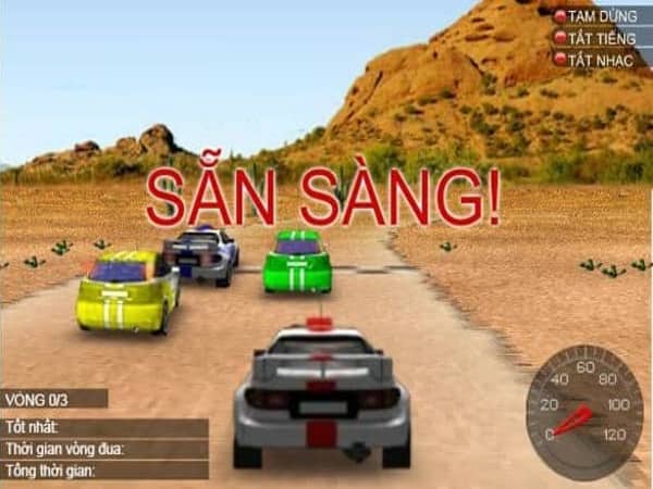 Trải nghiệm chơi game đua xe ô tô 3D 