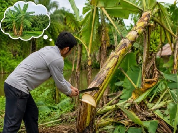 Mơ thấy chặt cây chuối là điềm tốt hay xấu?
